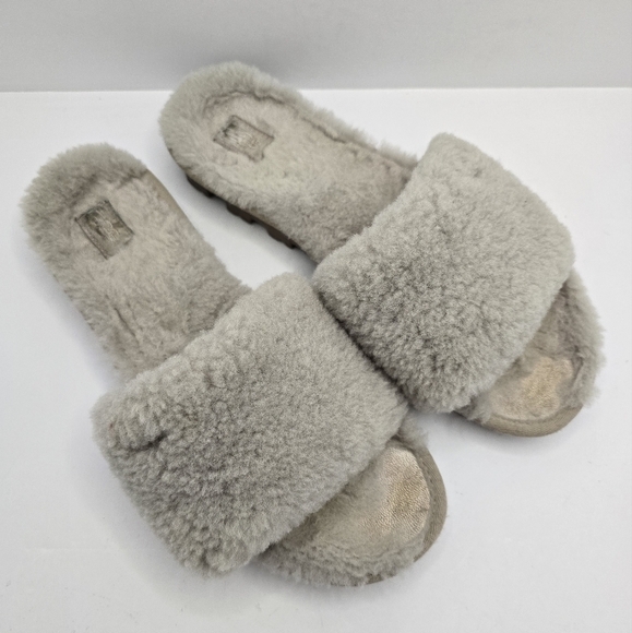 UGG | Cozetta gery sherpa slide slippers | WMS 9 - Picture 3 of 12